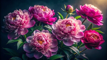 Pink Peony Flower Bouquet
