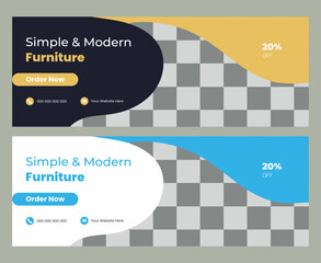  Furniture sale Facebook cover template
