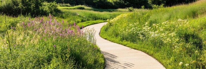 Sustainable Urban Serenity International Day for Monuments and Sites - Spring Wellness Journey Through Eco-Designed Riverfront Landscape Architecture