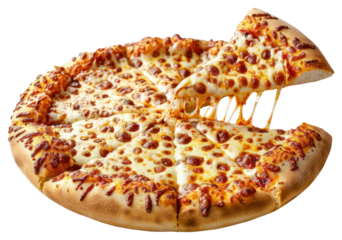 PNG Cheese pizza slice food photography.