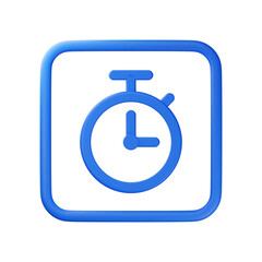 3d stopwatch icon