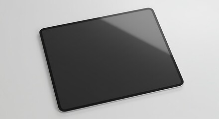 Sleek Modern Tablet Mockup: Blank Screen Display