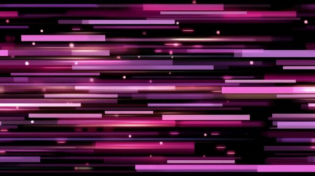 An abstract pattern of horizontal streaks in varying shades of purple and pink, suggesting motion or energy.