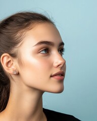 Naklejka premium No Limits For Deaf Children Day Minimalist Wellness Visualization with Gentle Sound Wave Aesthetic - Empowering Hearing Health and Inclusive Design for Gen Z Awareness