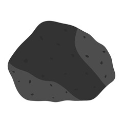 Basalt hand specimen. Mafic extrusive igneous rock