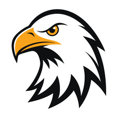eagle head vector isolated on white background