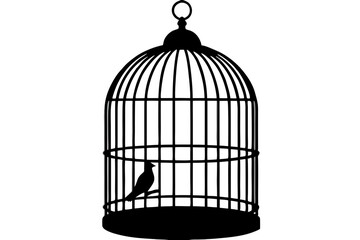 bird cage  silhouette