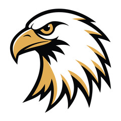 eagle head vector isolated on white background
