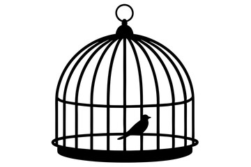bird cage  silhouette