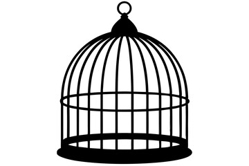 bird cage  silhouette