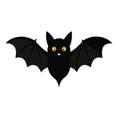 halloween bat isolated on a white background