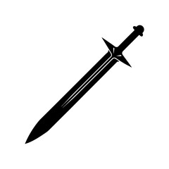 Sword Silhouette vector illustration