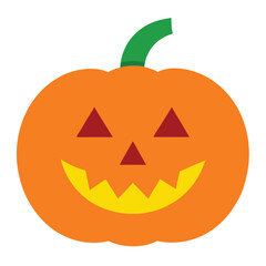 Jack-o'-lanterns isolated on a white background