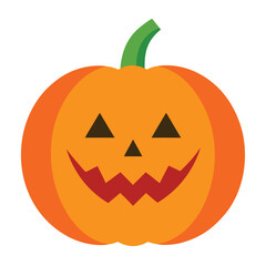 Jack-o'-lanterns isolated on a white background