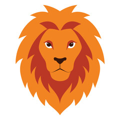 Fototapeta premium Lion head vector isolated on white background