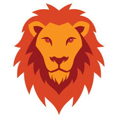 Lion head vector isolated on white background