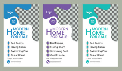  Real estate house property instagram and facebook story template