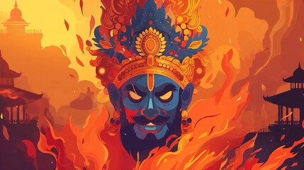 Fiery Deity in a Cultural Landscape
