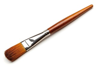 Flat Paint Brush on White Background