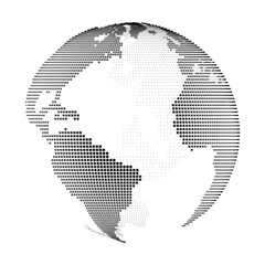 Pixelated Globe - Item 04