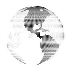 Pixelated Globe - Item 06