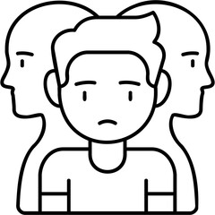 Obraz premium Dissociative Disorder Icon