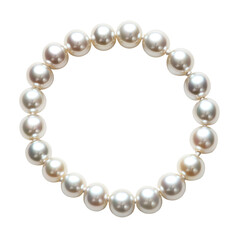 Identical Akoya Necklaces on transparent background