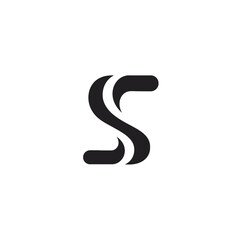 Naklejka premium Stylish abstract letter S logo design