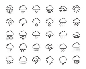 Simple Cloud Burst Vector Art