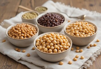 Soybeans, Lentils, and Legumes: A Serene Still Life