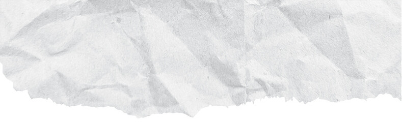 Naklejka premium White torn ripped paper edge border isolated on transparent background. White Torn Paper Crumpled Illustration