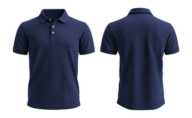 PNG Navy blue polo shirt mockup sleeve clothing collared.