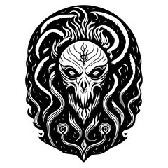 Ethereal Apparition: Mystical Figure Silhouette