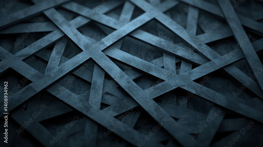 Poster abstract dark surface with geometric patterns and layered lines for modern design projects