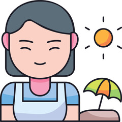 Holiday Babysitter Sticker