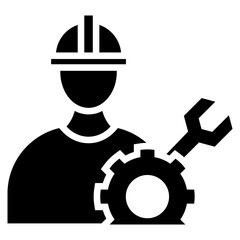 Naklejka premium Worker Icon