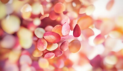 Abstract Colorful Falling Shapes