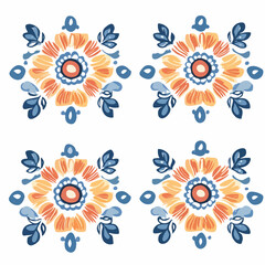 Indian kalimeris pattern. Exquisite vector plant patterns.