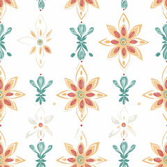 Indian kalimeris pattern. Exquisite vector plant patterns.