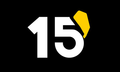 excavation number yellow logo simple modern unique