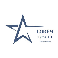 Obraz premium successful victory star logo design