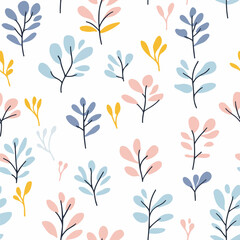 Ice plant pattern. Exquisite vector plant patterns.