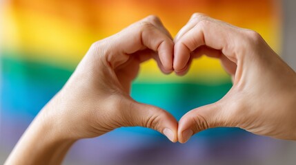 Two hands making a heart shape with their fingers