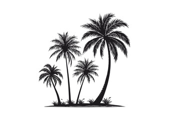 Obraz premium palm tree vector illustration