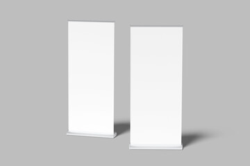 Rollup banner blank mockup