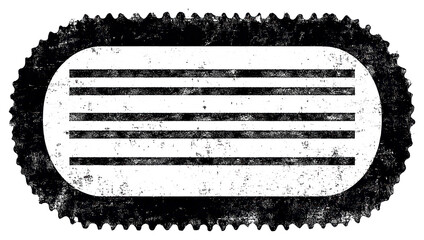 Obraz premium PNG Oval postal stamp border background grunge label.