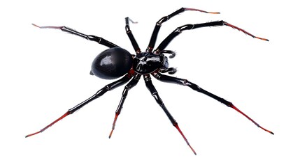 Black spider with red legs