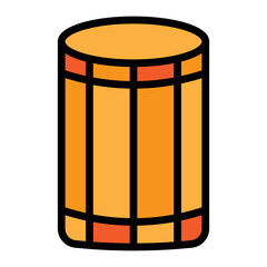 Samba Band Vector Filled Icon Design