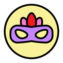 Carnival Celebration Vector Filled Icon Design