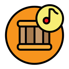 Samba Parade Vector Filled Icon Design